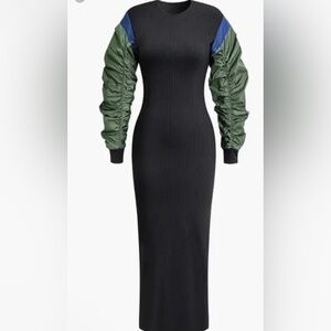 Brand New Zara Puff Sleeve Dress SZ M